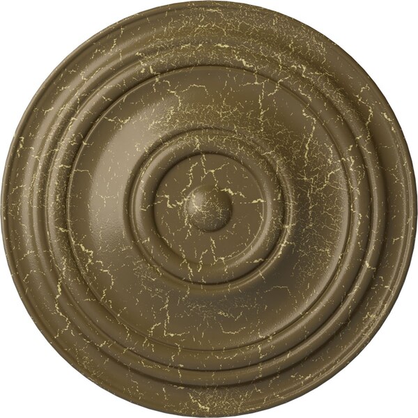 Ekena Millwork Traditional Ceiling Medallion (Canopies up to 8 1/4"), 31 1/2"OD x 2 1/2"P, Mississippi Mud Crackle CM31TRMMC - main